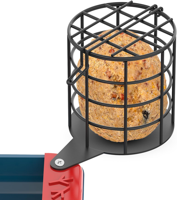 Nakucholy Metal Suet Ball Holder for Bird Buddy Smart Bird Feeder - Durable Weatherproof, Powder-Coated